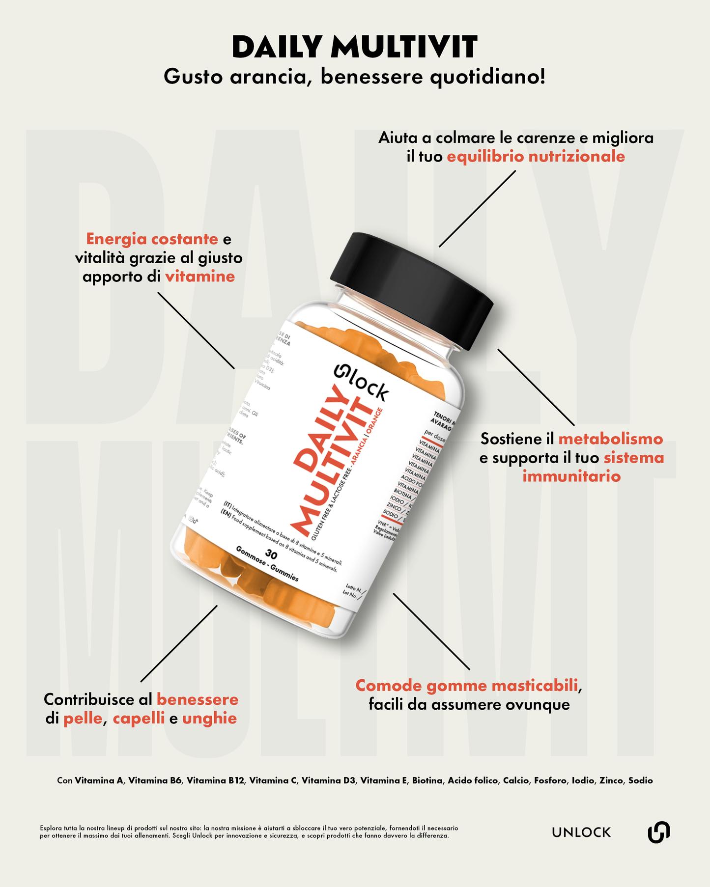 Daily Multivit – Formula con 20 nutrienti essenziali